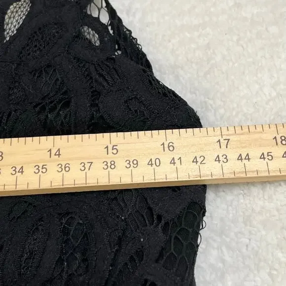 Rue‎ + Women’s Strappy Dress Plus Sz 2X Black/White Lace Tiered Stretch - Picture 4 of 6